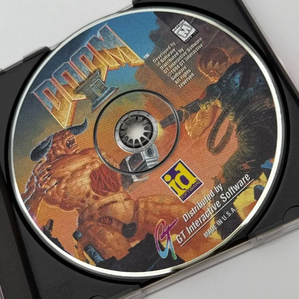 DOOM II PC‎ CD-ROM with Manual 1994 id Software GT Interactive Vintage FPS Game